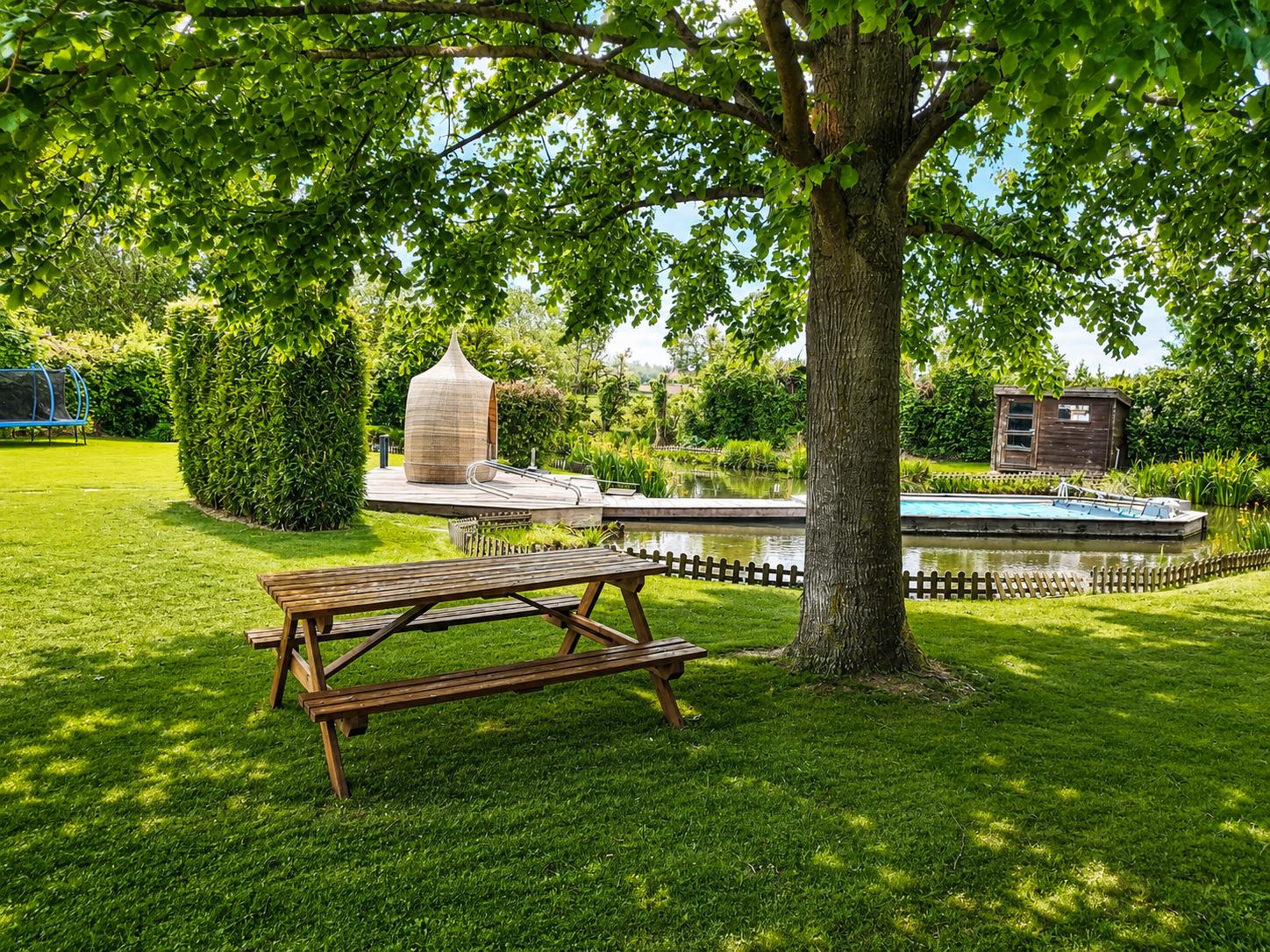 Coin détente au jardin